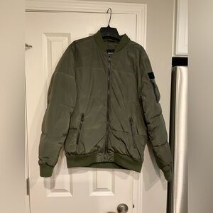 Express Women’s Olive Bomber Jacket Size Small